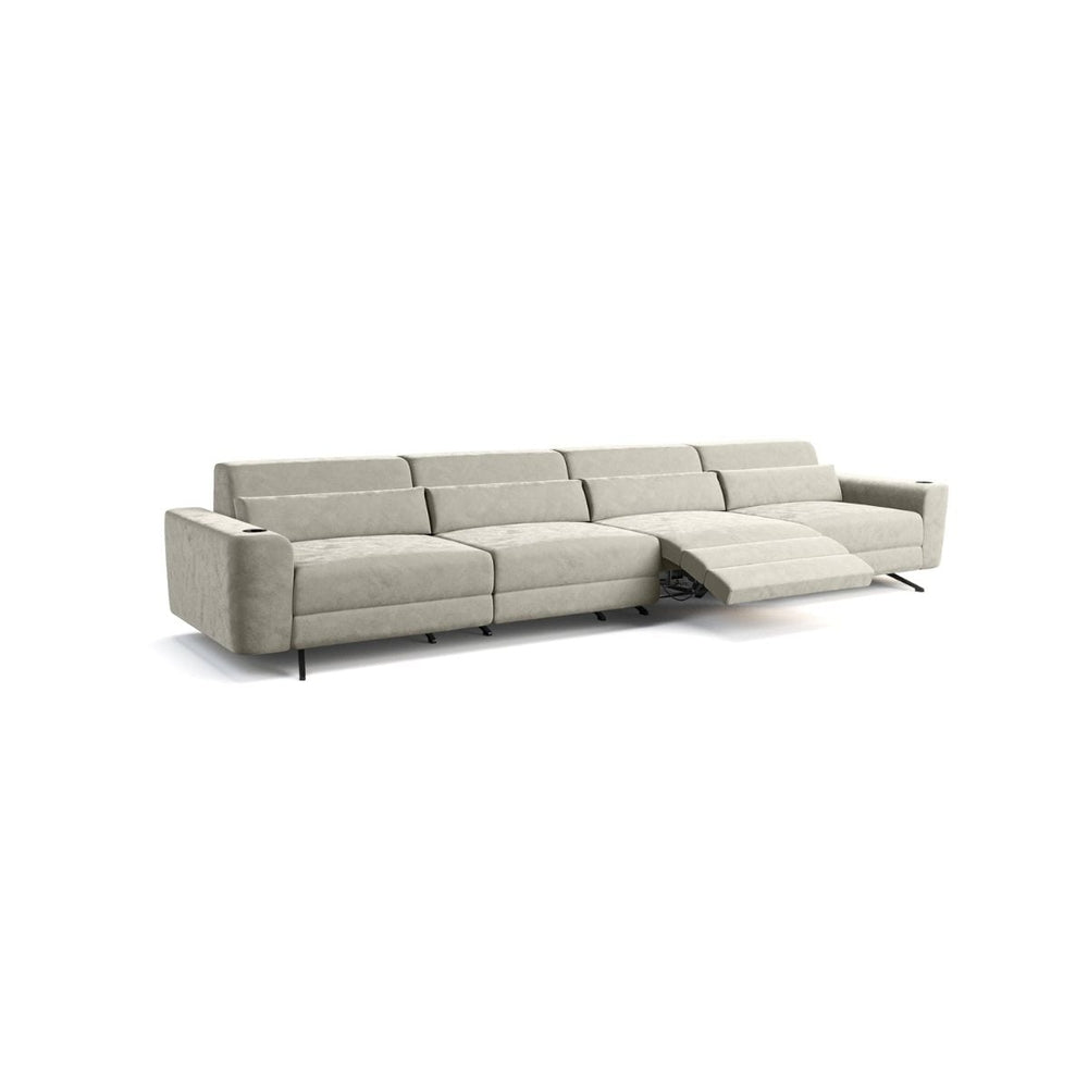 Moovia Alpha Essentials 2 or 4 Seat Cinema Sofa with Middle Arm in Dekoma Sorono Velvet 2