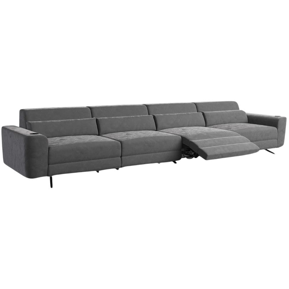 Moovia Alpha Essentials 2 or 4 Seat Cinema Sofa with Middle Arm in Dekoma Sorono Velvet 30