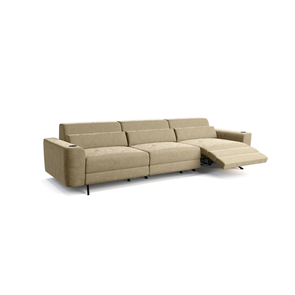 Moovia Alpha Essentials 2 or 4 Seat Cinema Sofa with Middle Arm in Dekoma Sorono Velvet 41