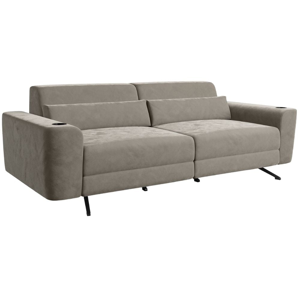 Moovia Alpha Essentials 2 or 4 Seat Cinema Sofa with Middle Arm in Dekoma Sorono Velvet 47