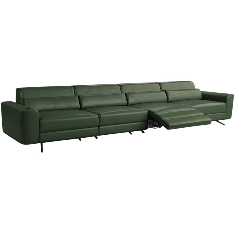 Moovia Alpha Essentials Double, Triple or 4 Seat Cinema Sofa in Madras Leather
