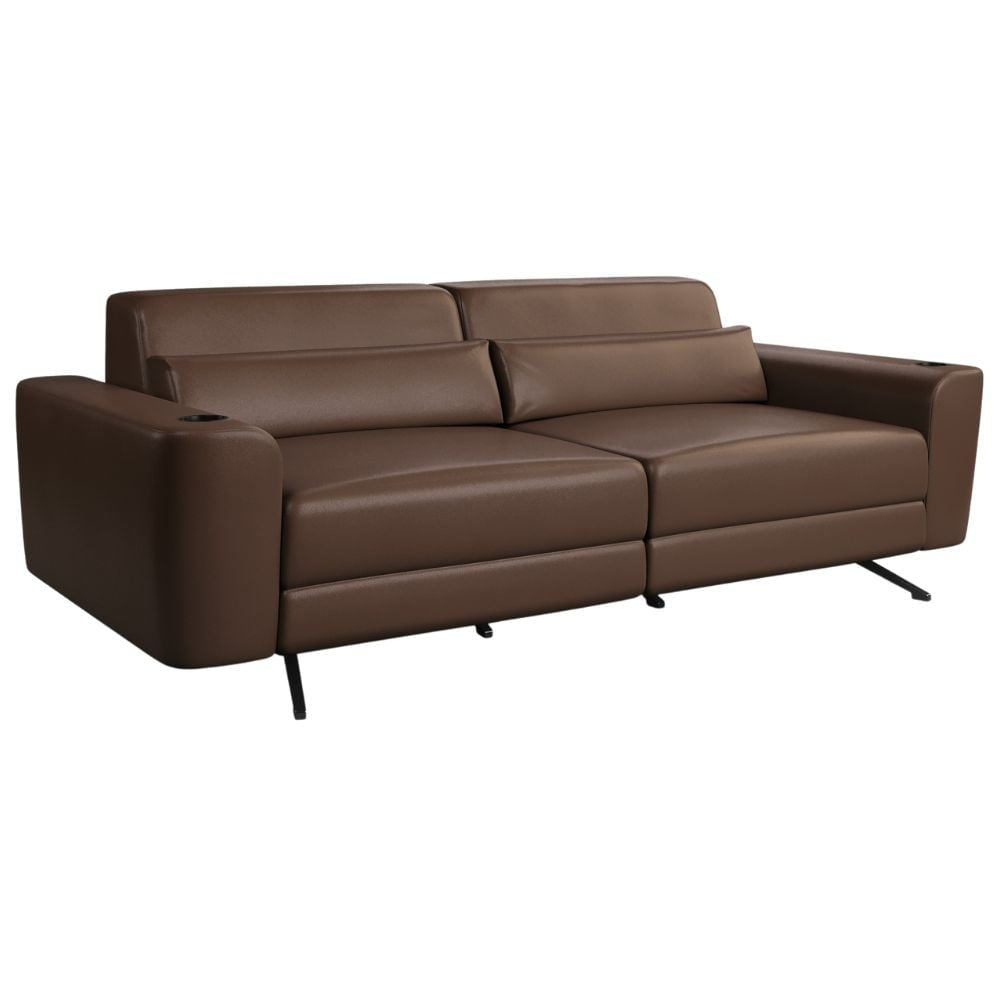 Moovia Alpha Essentials Double, Triple or 4 Seat Cinema Sofa in Madras Leather 28