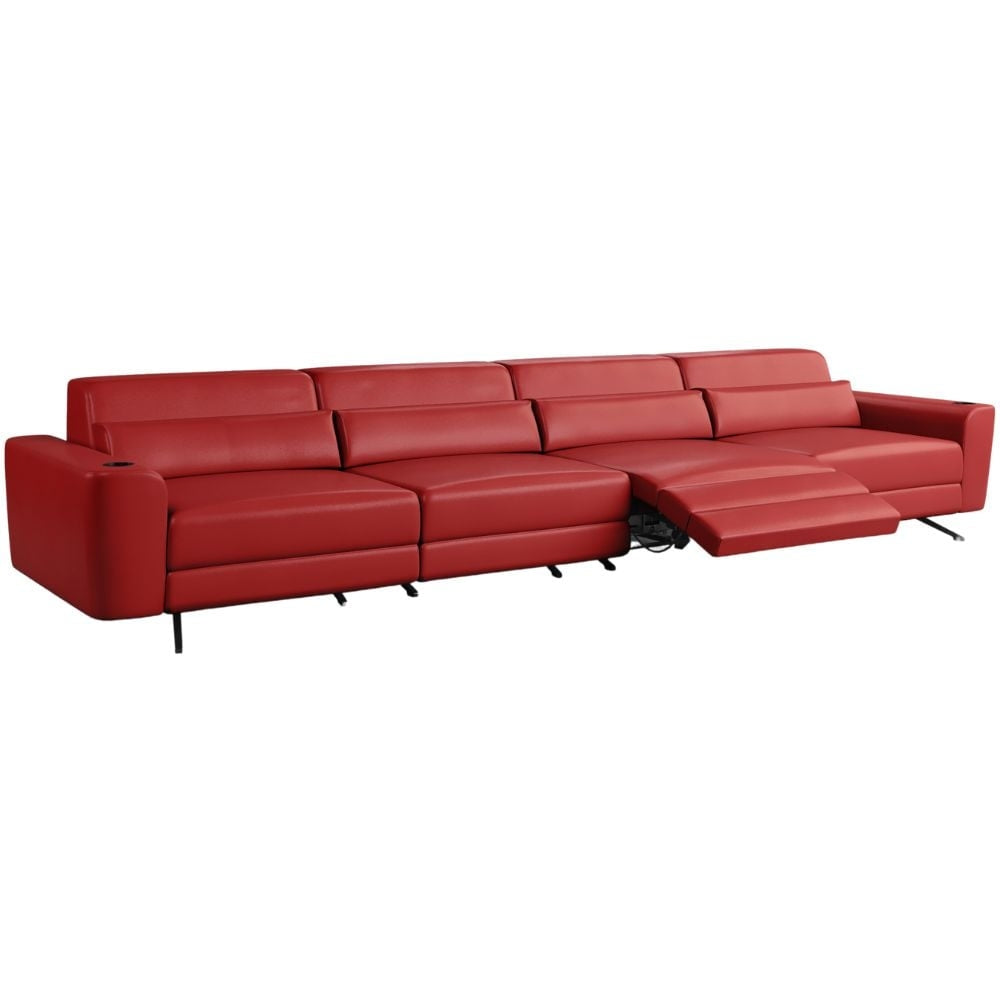 Moovia Alpha Essentials Double, Triple or 4 Seat Cinema Sofa in Madras Leather 42