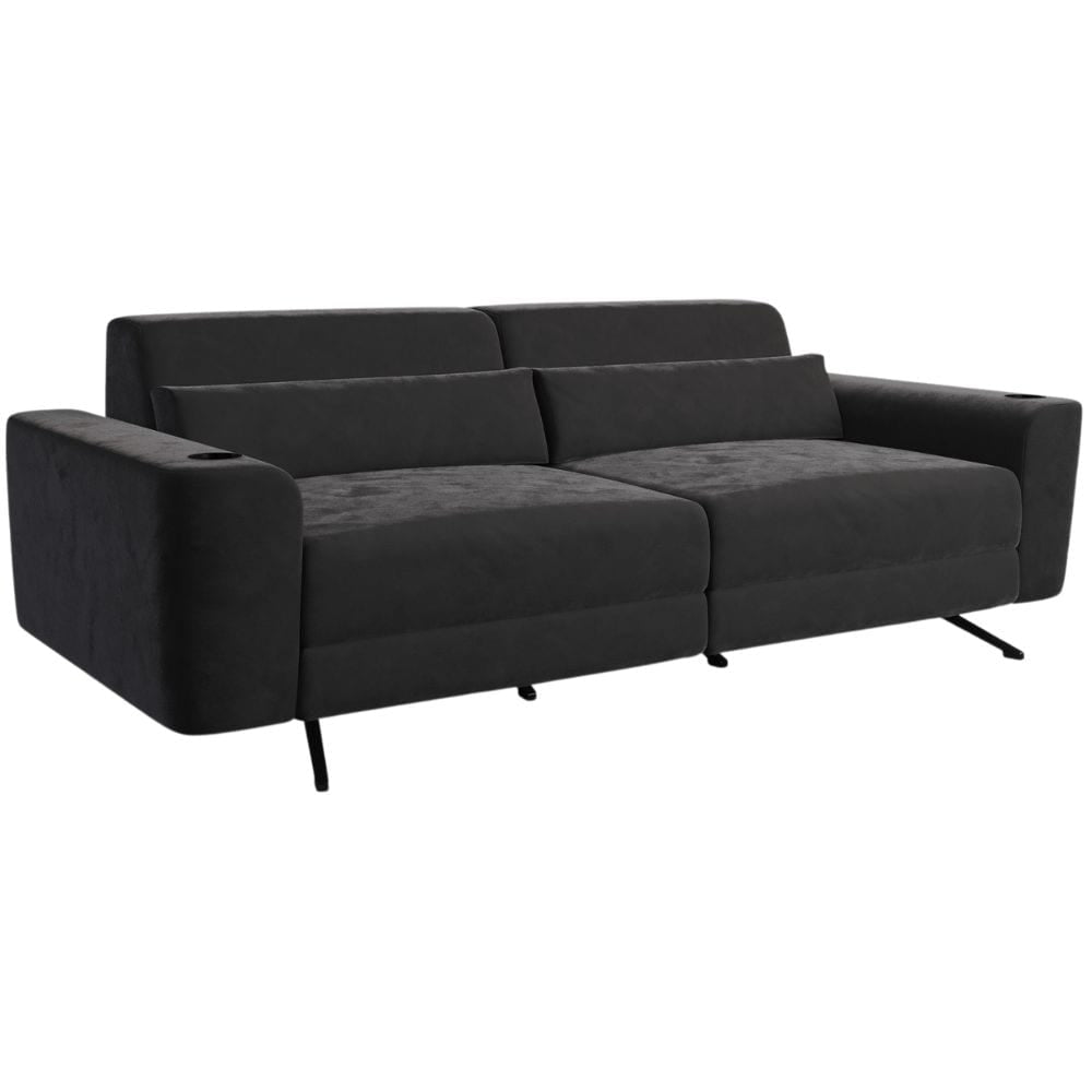Moovia Alpha Essentials Single, Double, Triple Seat Cinema Sofa in Dekoma Sorono Velvet 9