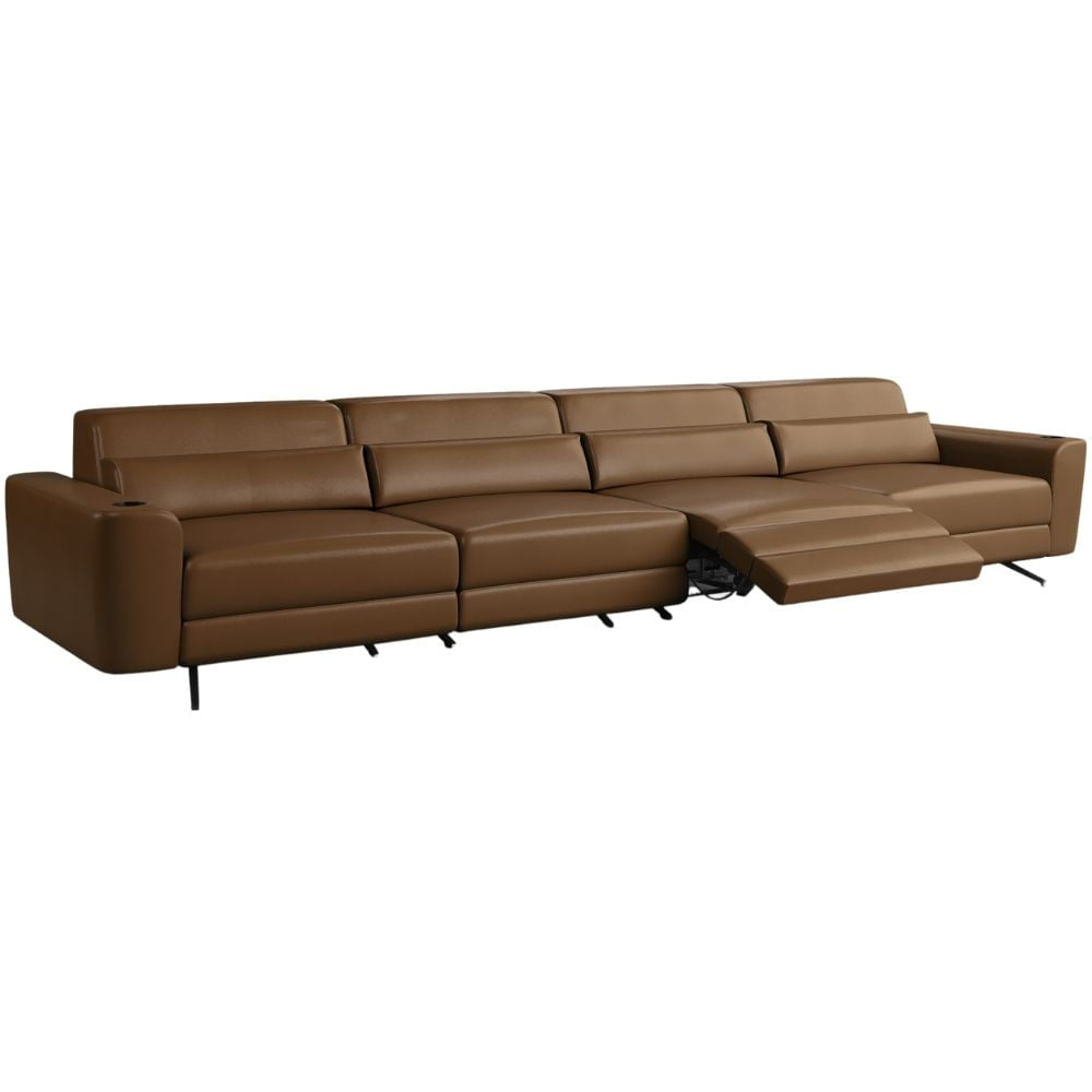 Moovia Alpha Essentials 2 or 4 Seat Cinema Sofa with Middle Arm in Dekoma Sorono Velvet