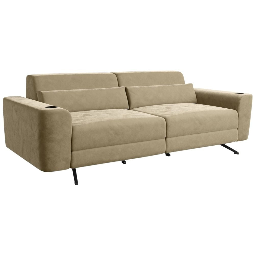 Moovia Alpha Essentials Single, Double, Triple Seat Cinema Sofa in Dekoma Sorono Velvet 38