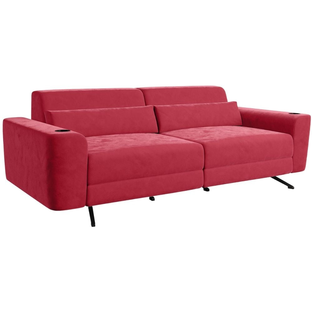 Moovia Alpha Essentials Single, Double, Triple Seat Cinema Sofa in Dekoma Sorono Velvet 43