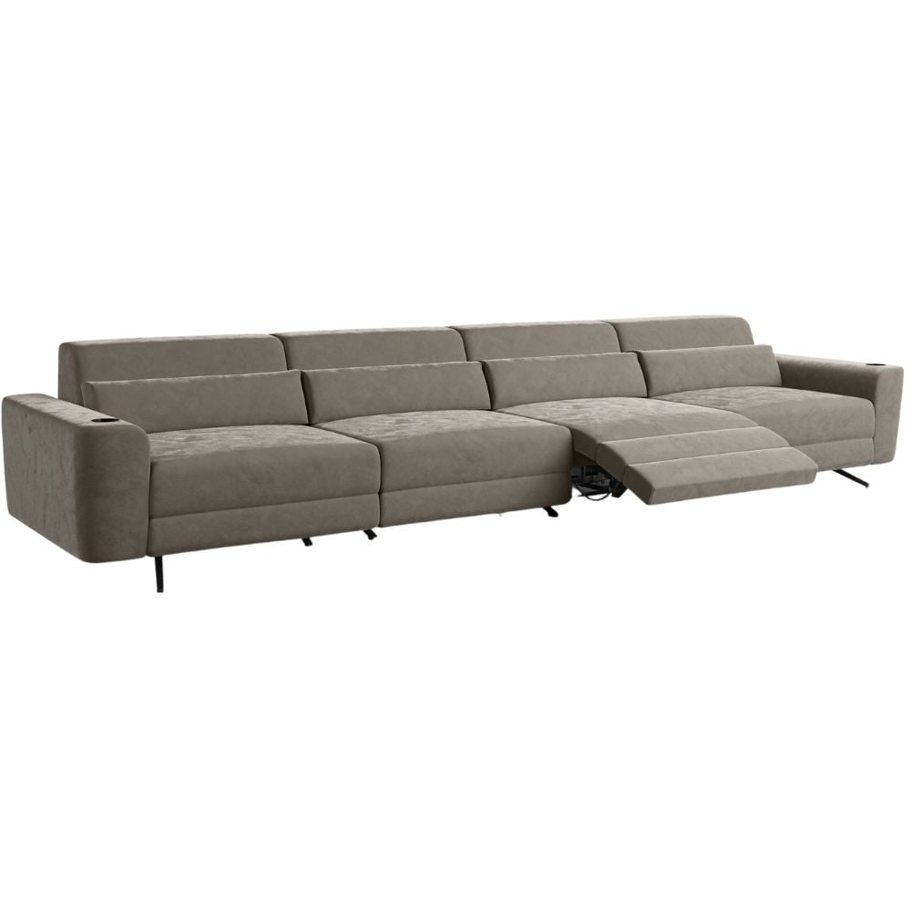 Moovia Alpha Essentials Single, Double, Triple Seat Cinema Sofa in Dekoma Sorono Velvet 46