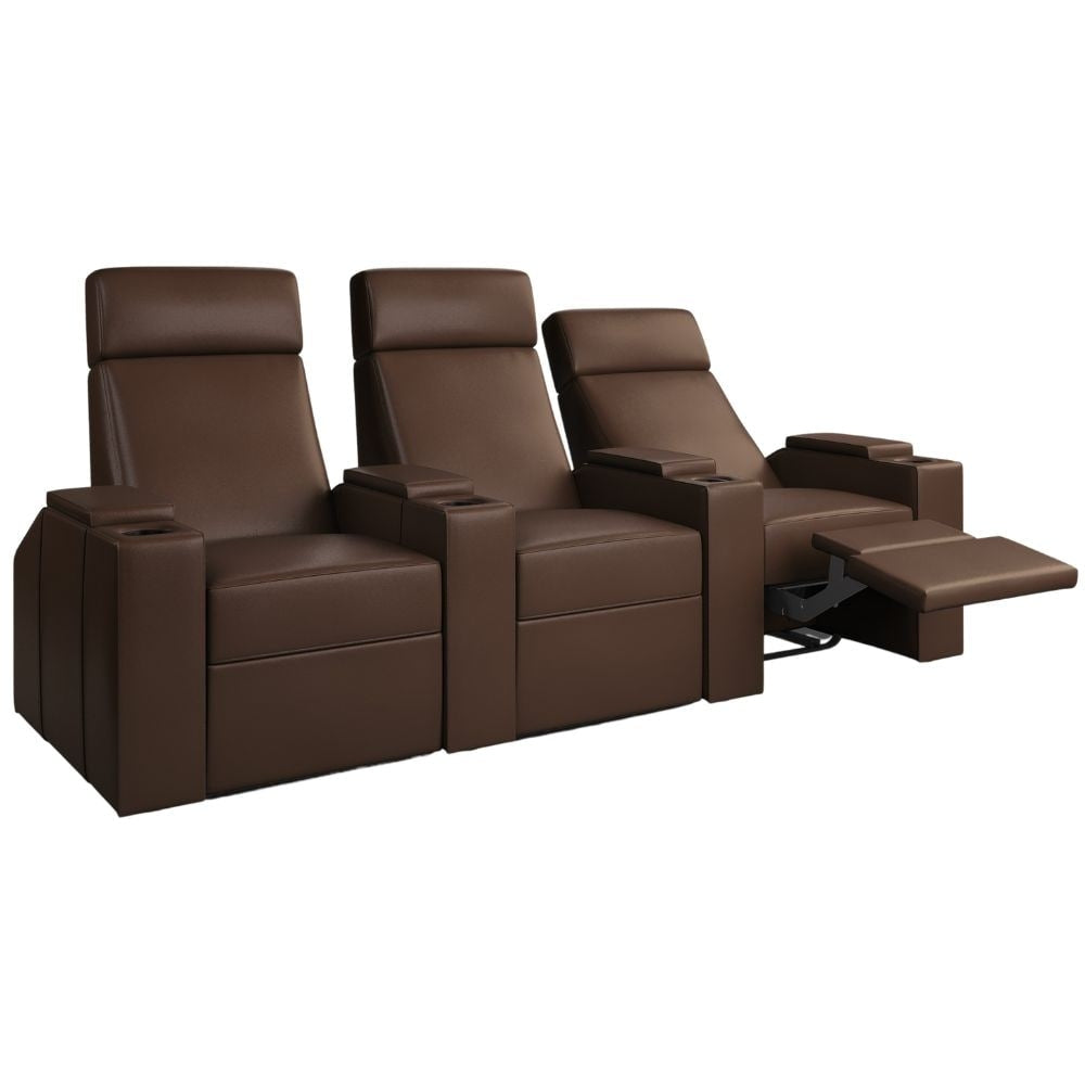 Moovia Berlin Essentials 2 or 4 Seat Cinema Chair with Love Seat in Dekoma Sorono Velvet 85