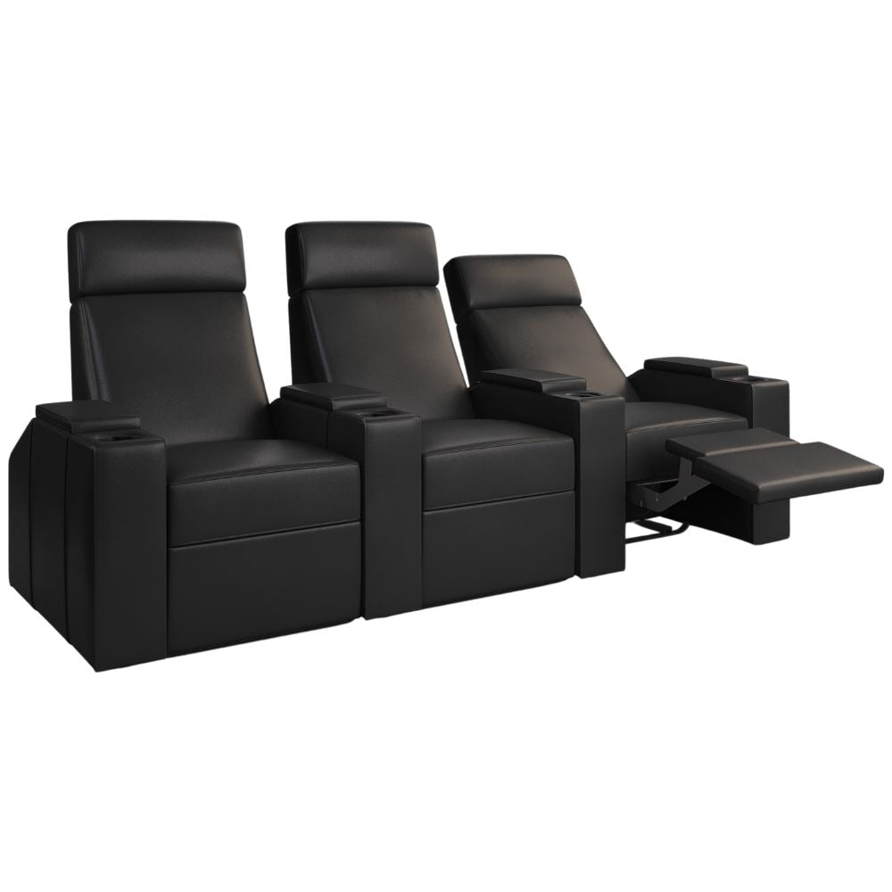 Moovia Berlin Essentials 2 or 4 Seat Cinema Chair with Love Seat in Dekoma Sorono Velvet 97
