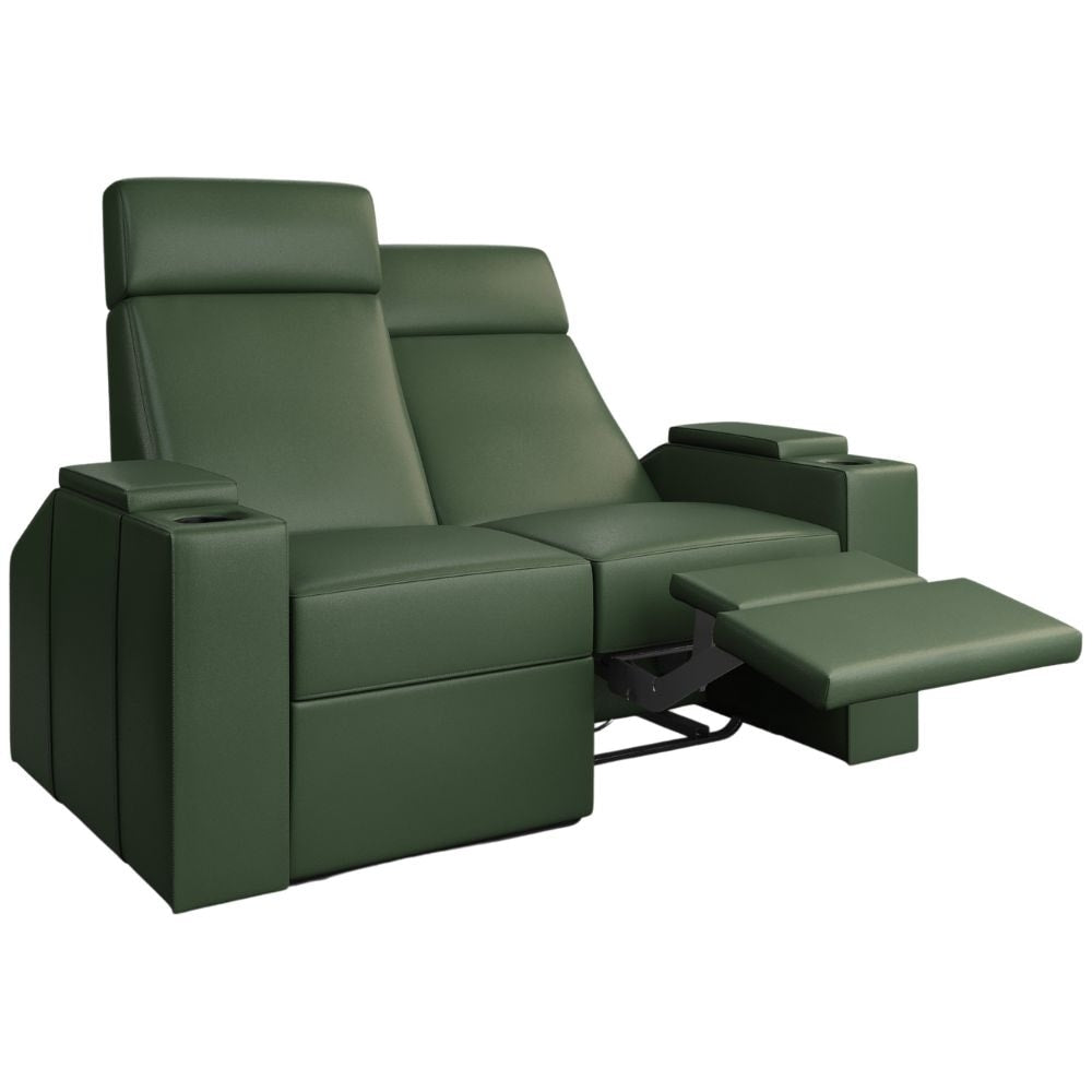 Moovia Berlin Essentials 2 or 4 Seat Cinema Chair with Love Seat in Dekoma Sorono Velvet 131