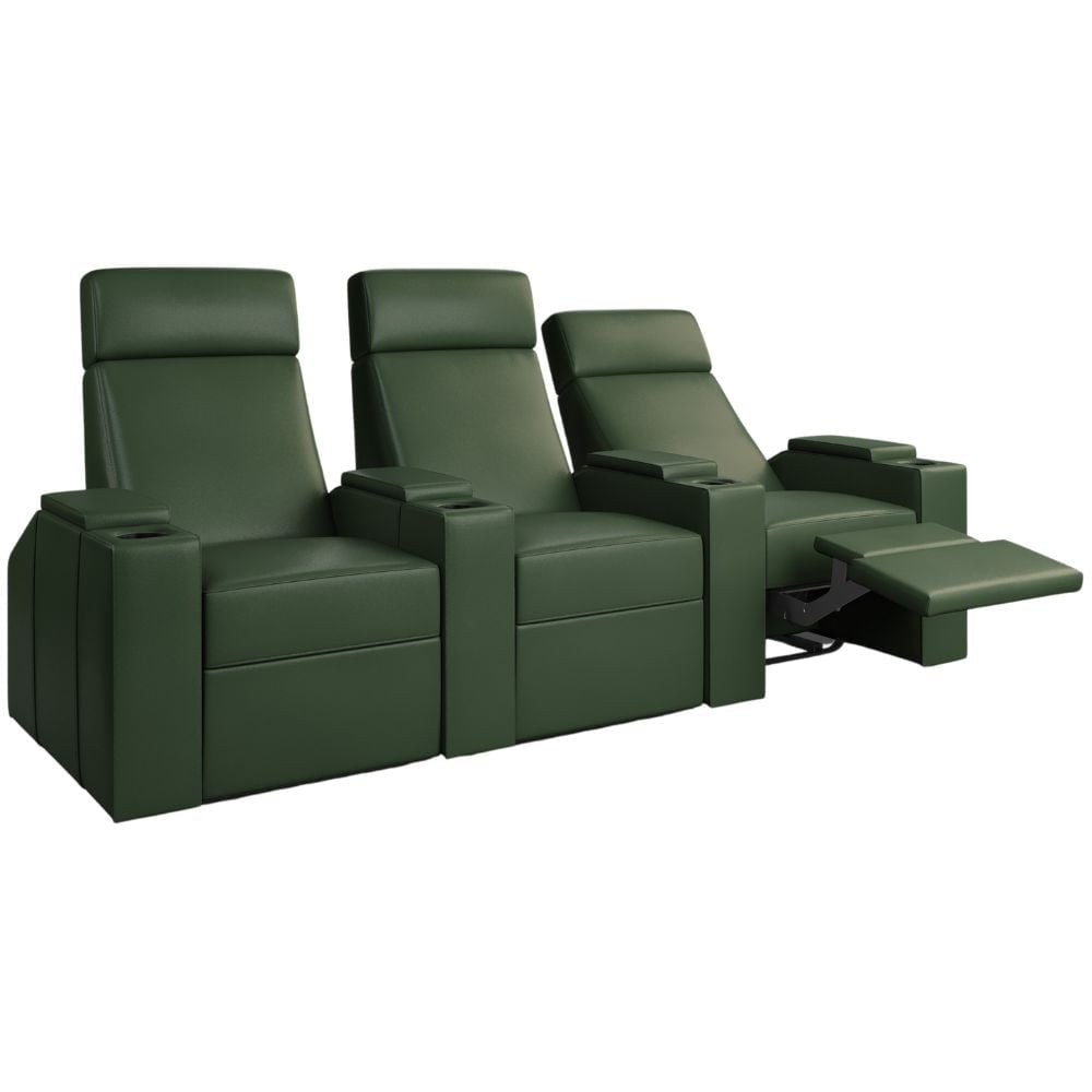 Moovia Berlin Essentials 2 or 4 Seat Cinema Chair with Love Seat in Dekoma Sorono Velvet 133