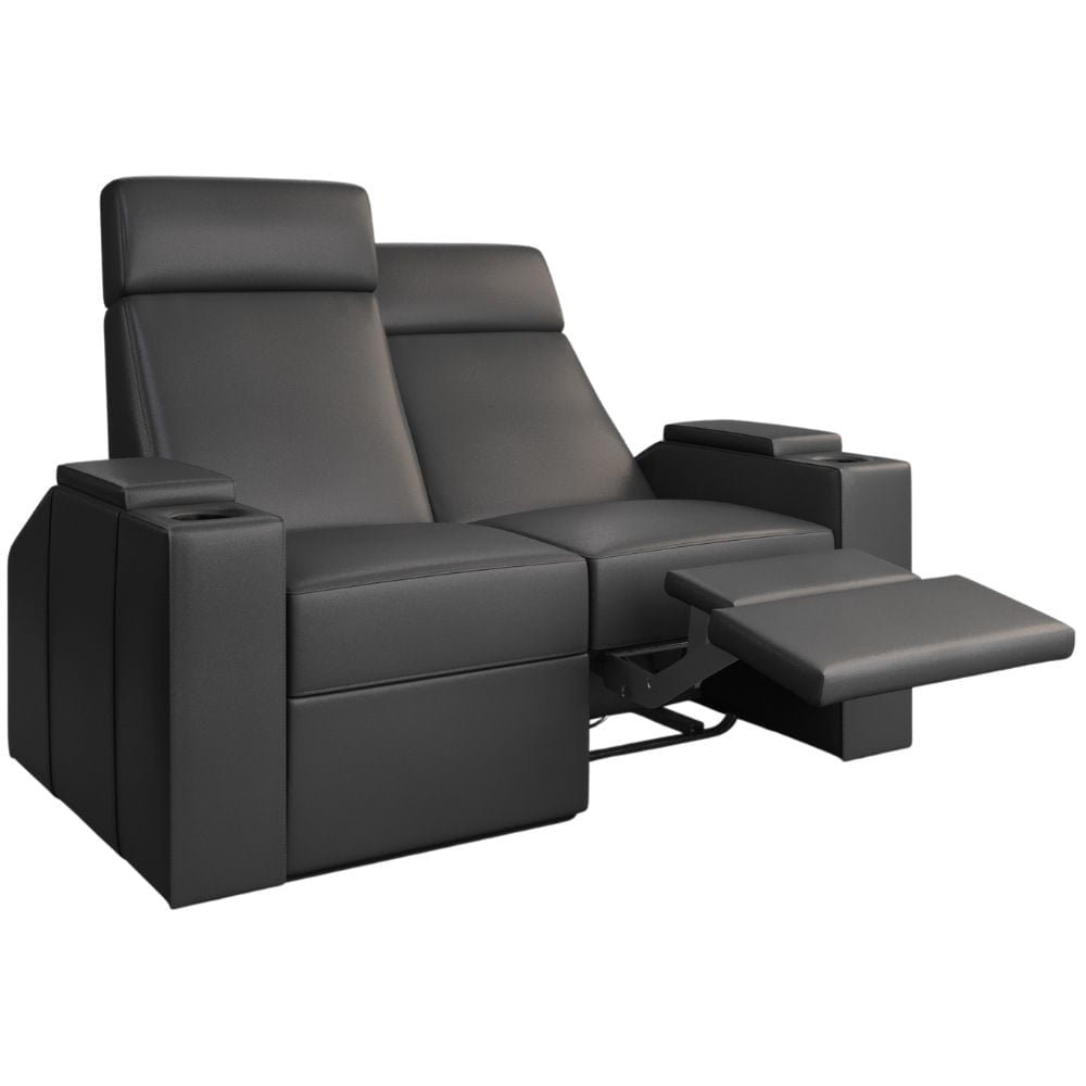 Moovia Berlin Essentials 2 or 4 Seat Cinema Chair with Love Seat in Dekoma Sorono Velvet 63