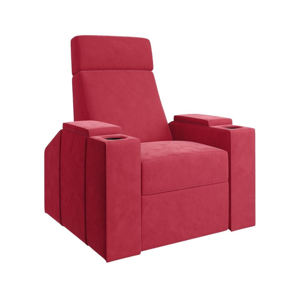 Moovia Berlin Essentials Single, Double, Triple or 4 Seat Cinema Chair in Dekoma Sorono Velvet 89
