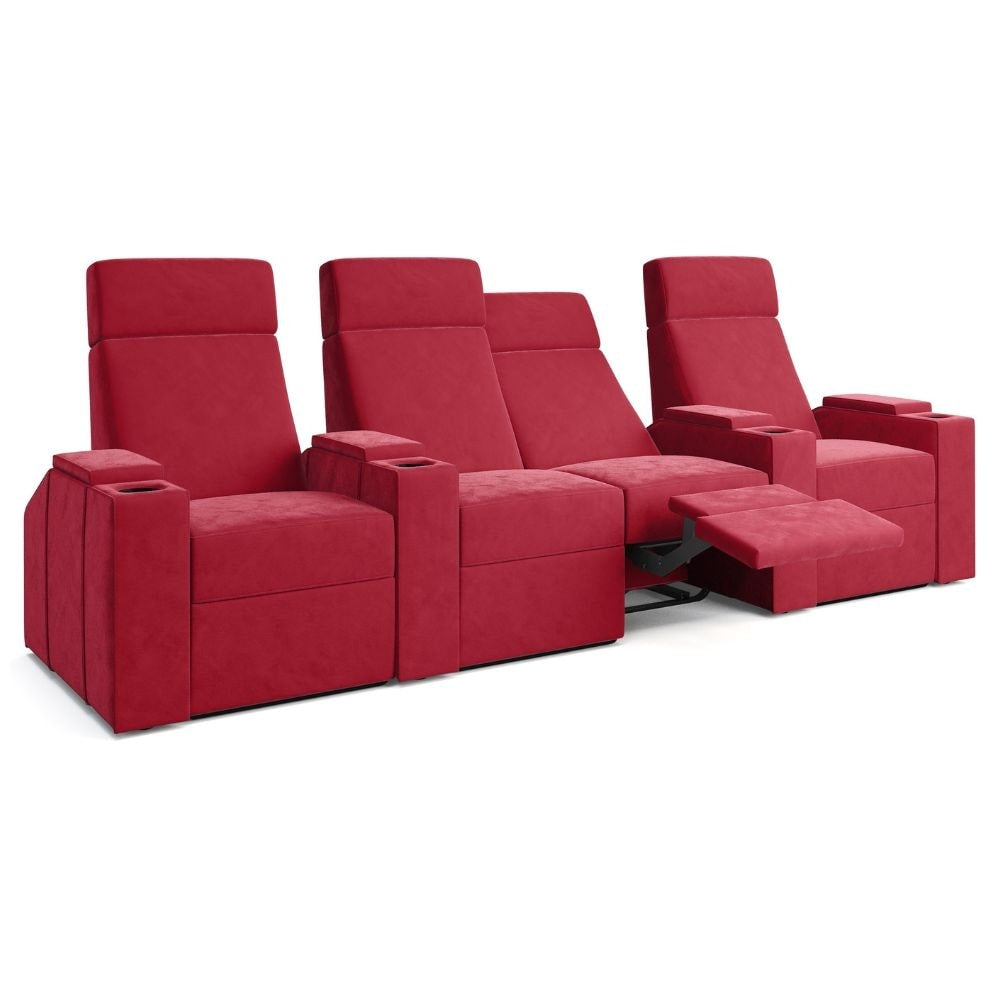 Moovia Berlin Essentials Single, Double, Triple or 4 Seat Cinema Chair in Dekoma Sorono Velvet 91