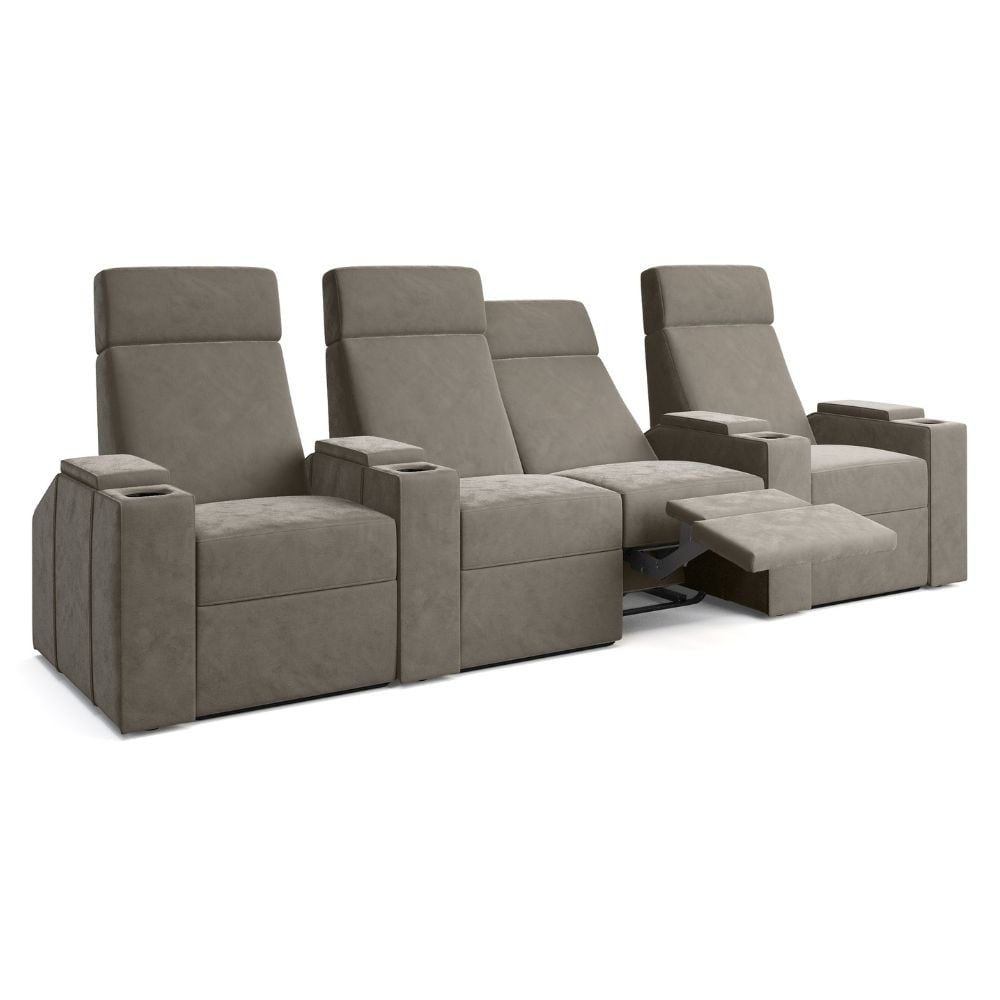 Moovia Berlin Essentials Single, Double, Triple or 4 Seat Cinema Chair in Dekoma Sorono Velvet 97