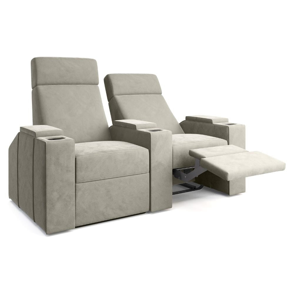 Moovia Berlin Essentials Single, Double, Triple or 4 Seat Cinema Chair in Dekoma Sorono Velvet 105
