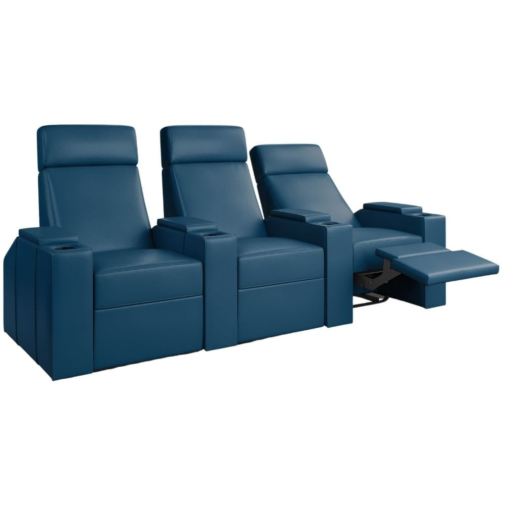 Moovia Berlin Essentials 2 or 4 Seat Cinema Chair with Love Seat in Dekoma Sorono Velvet