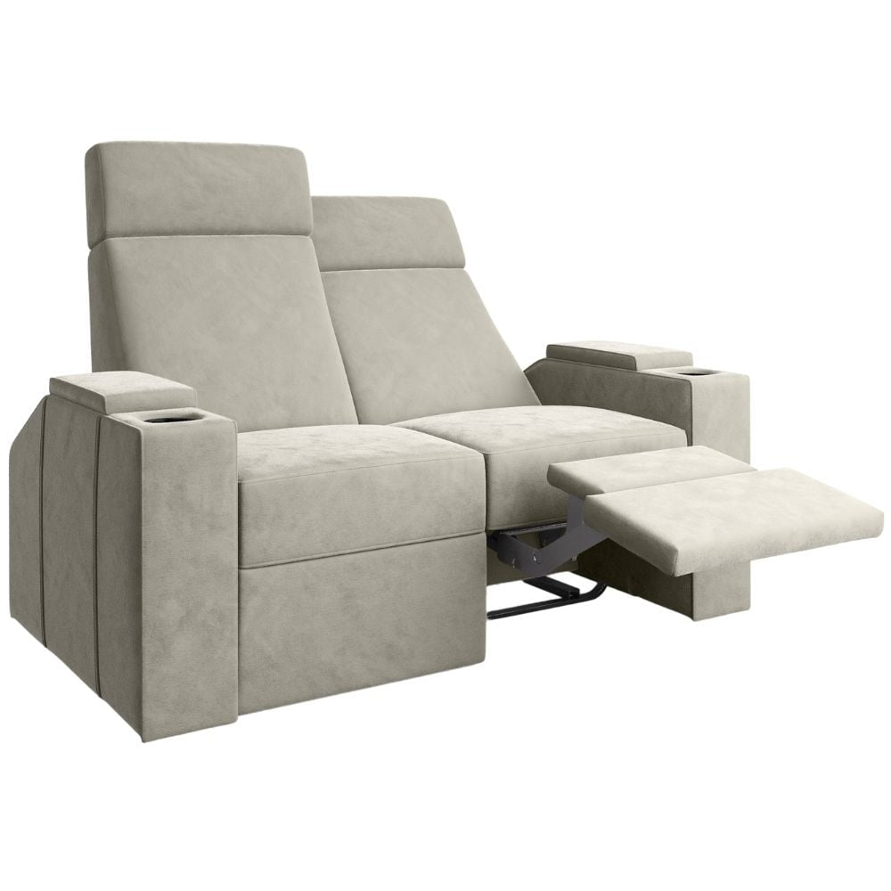 Moovia Berlin Essentials Single, Double, Triple or 4 Seat Cinema Chair in Dekoma Sorono Velvet 2