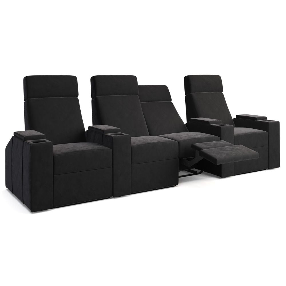 Moovia Berlin Essentials Single, Double, Triple or 4 Seat Cinema Chair in Dekoma Sorono Velvet 22