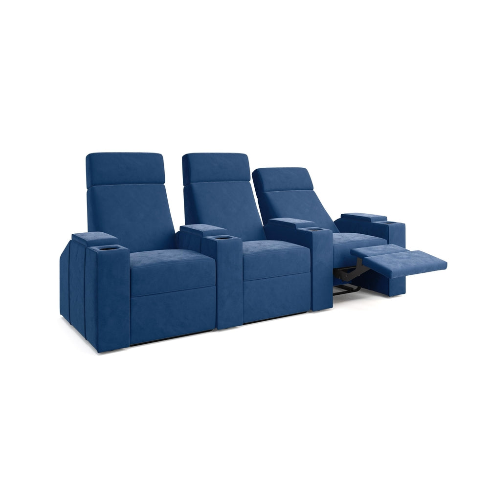 Moovia Berlin Essentials Single, Double, Triple or 4 Seat Cinema Chair in Dekoma Sorono Velvet 32