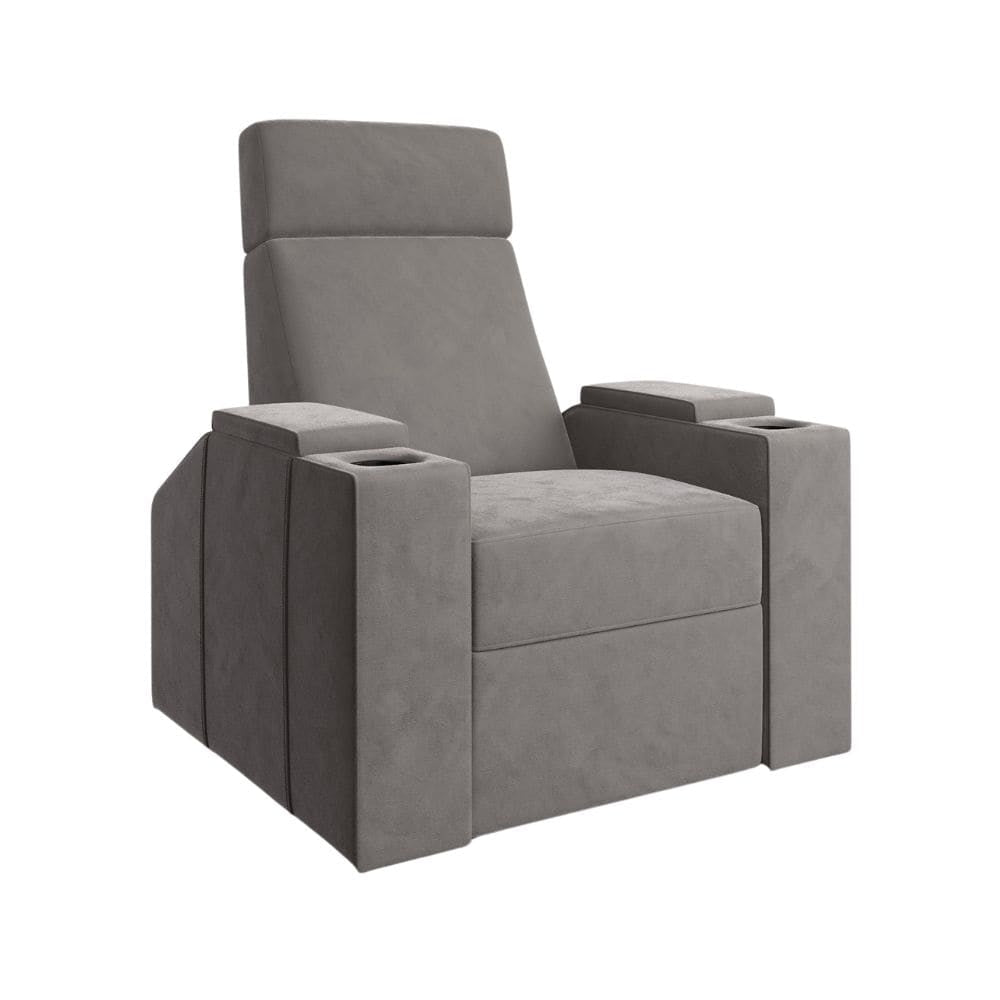 Moovia Berlin Essentials 2 or 4 Seat Cinema Chair with Love Seat in Dekoma Sorono Velvet