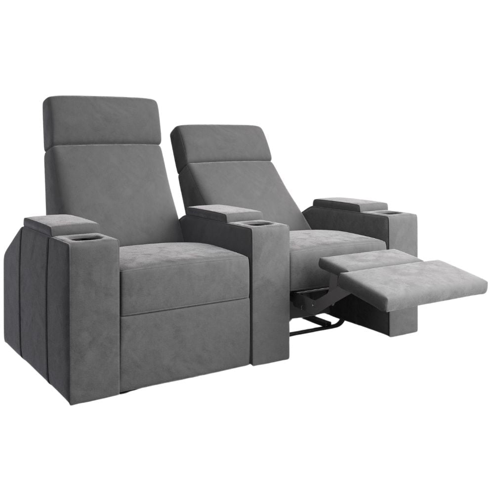 Moovia Berlin Essentials Single, Double, Triple or 4 Seat Cinema Chair in Madras Leather 72