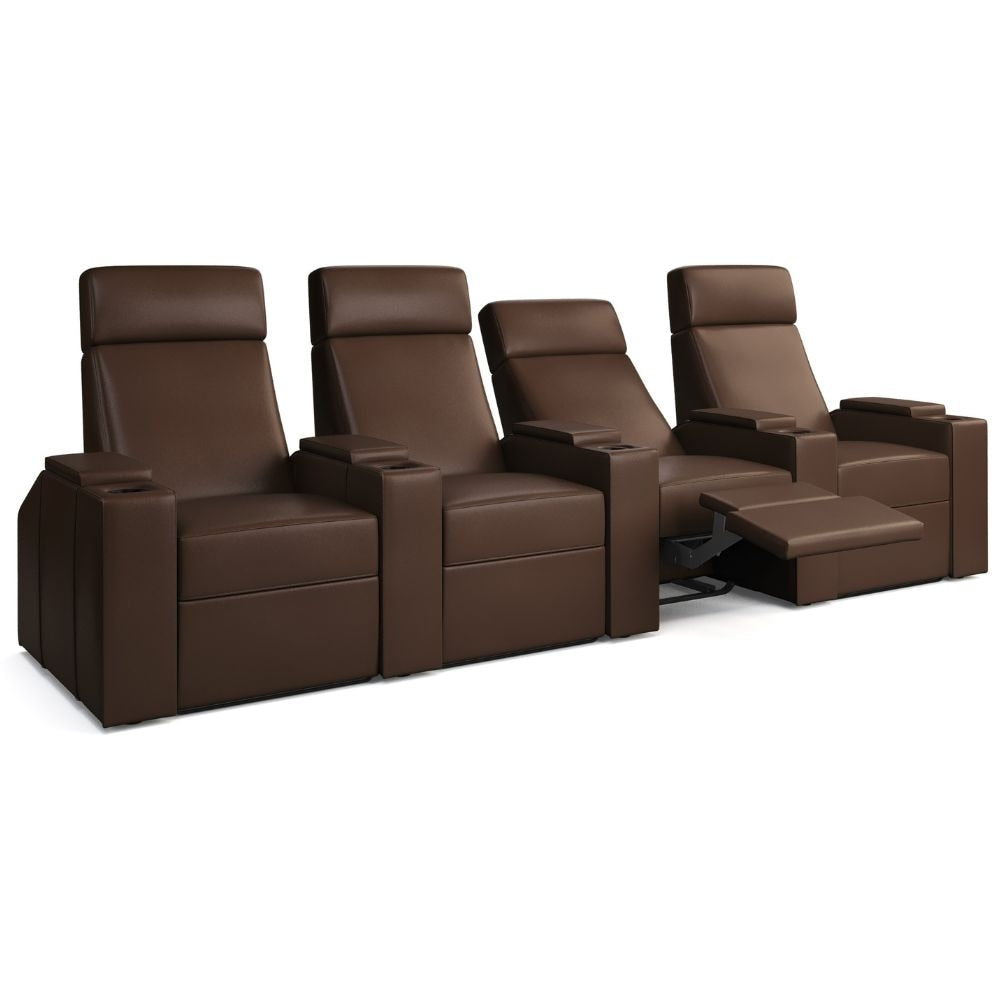 Moovia Berlin Essentials Single, Double, Triple or 4 Seat Cinema Chair in Madras Leather 81