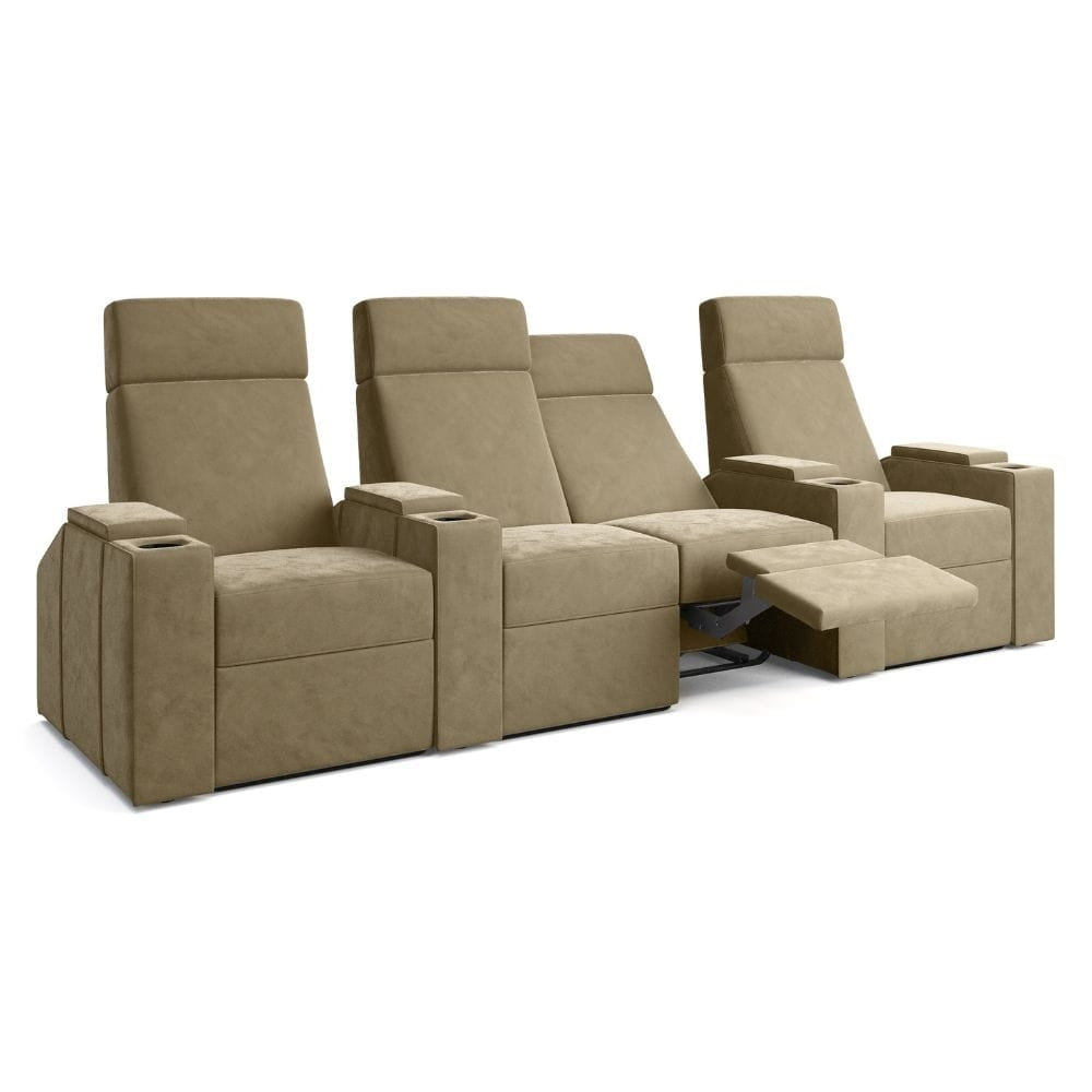 Moovia Berlin Essentials Single, Double, Triple or 4 Seat Cinema Chair in Madras Leather 98