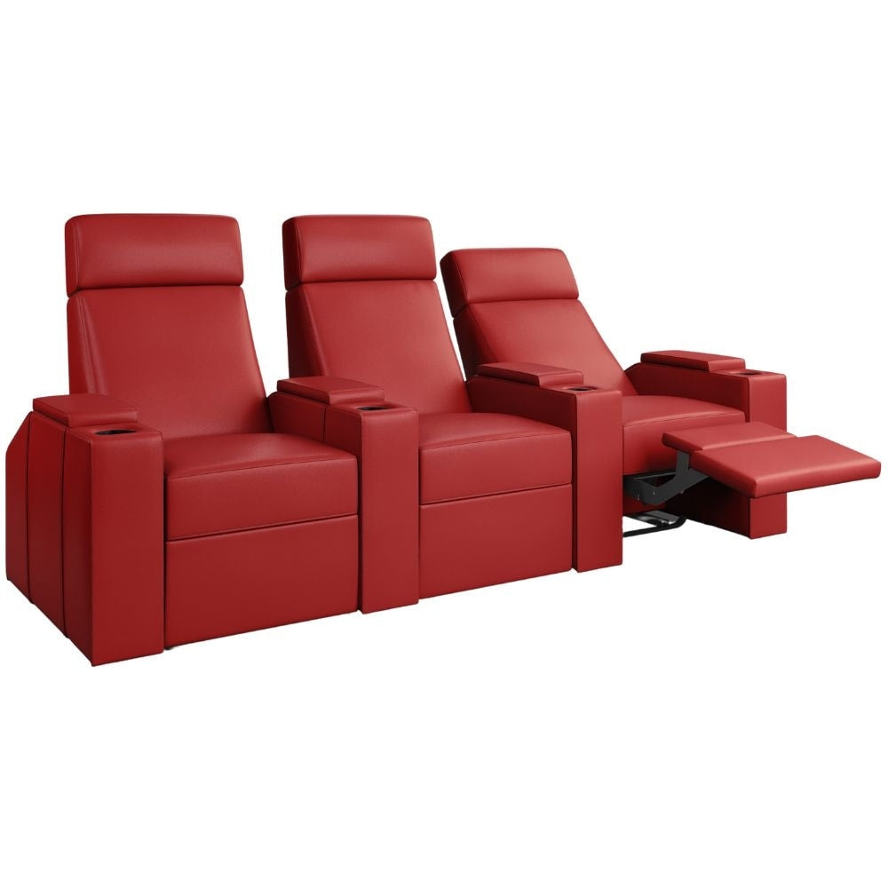 Moovia Berlin Essentials Single, Double, Triple or 4 Seat Cinema Chair in Madras Leather 105