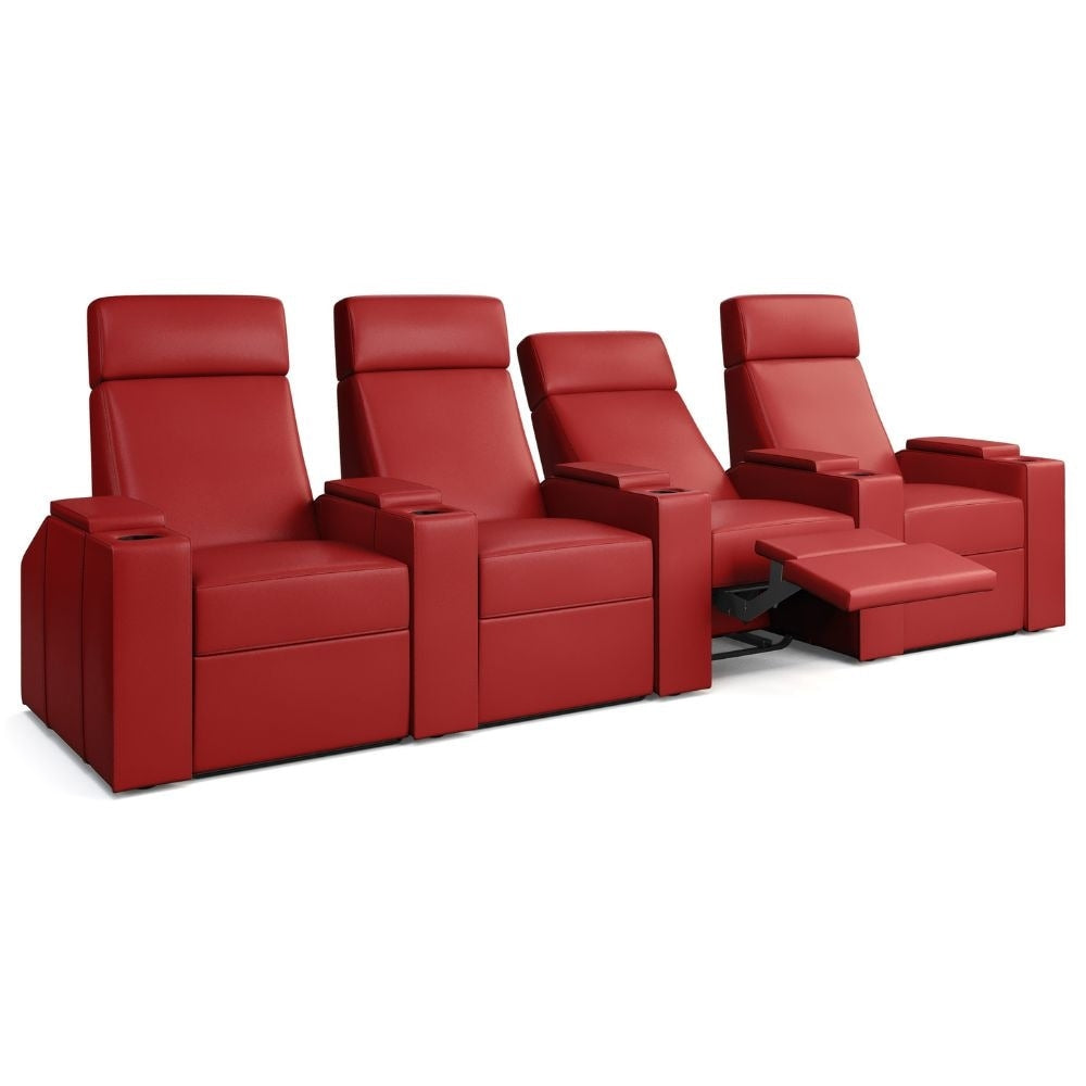 Moovia Berlin Essentials Single, Double, Triple or 4 Seat Cinema Chair in Madras Leather 107