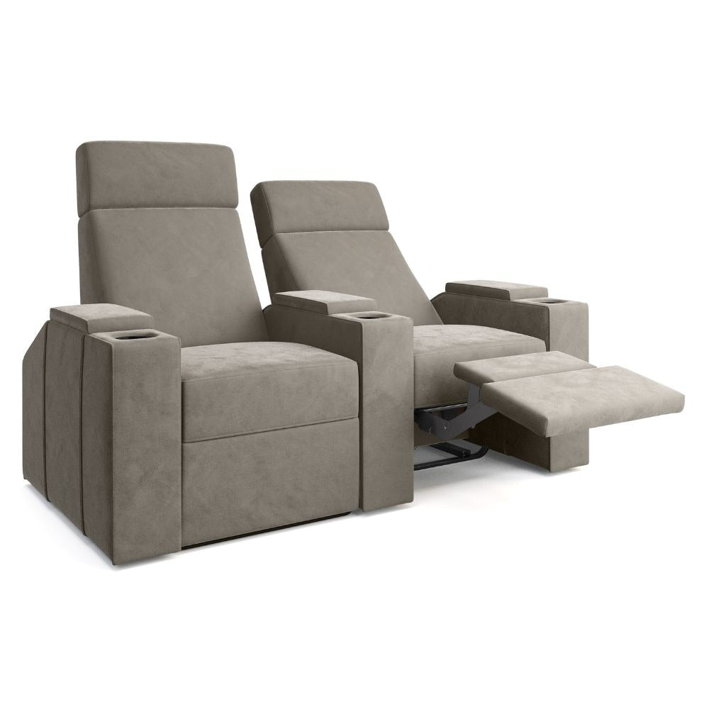 Moovia Berlin Essentials Single, Double, Triple or 4 Seat Cinema Chair in Madras Leather 120