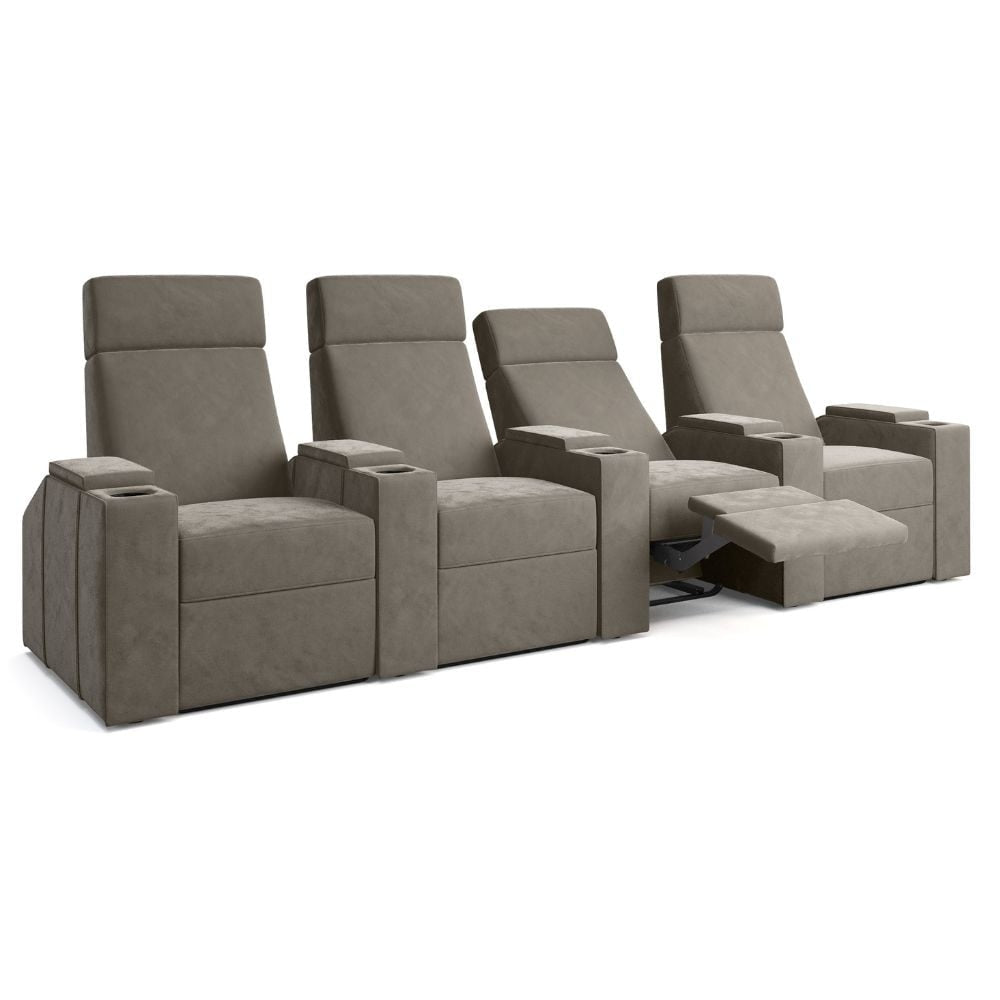 Moovia Berlin Essentials Single, Double, Triple or 4 Seat Cinema Chair in Madras Leather 123