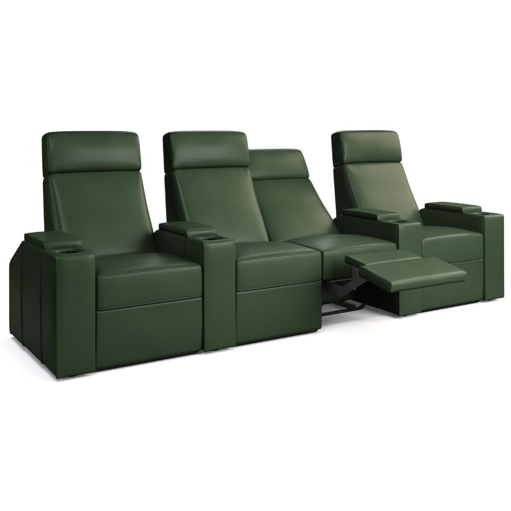 Moovia Berlin Essentials Single, Double, Triple or 4 Seat Cinema Chair in Madras Leather 128