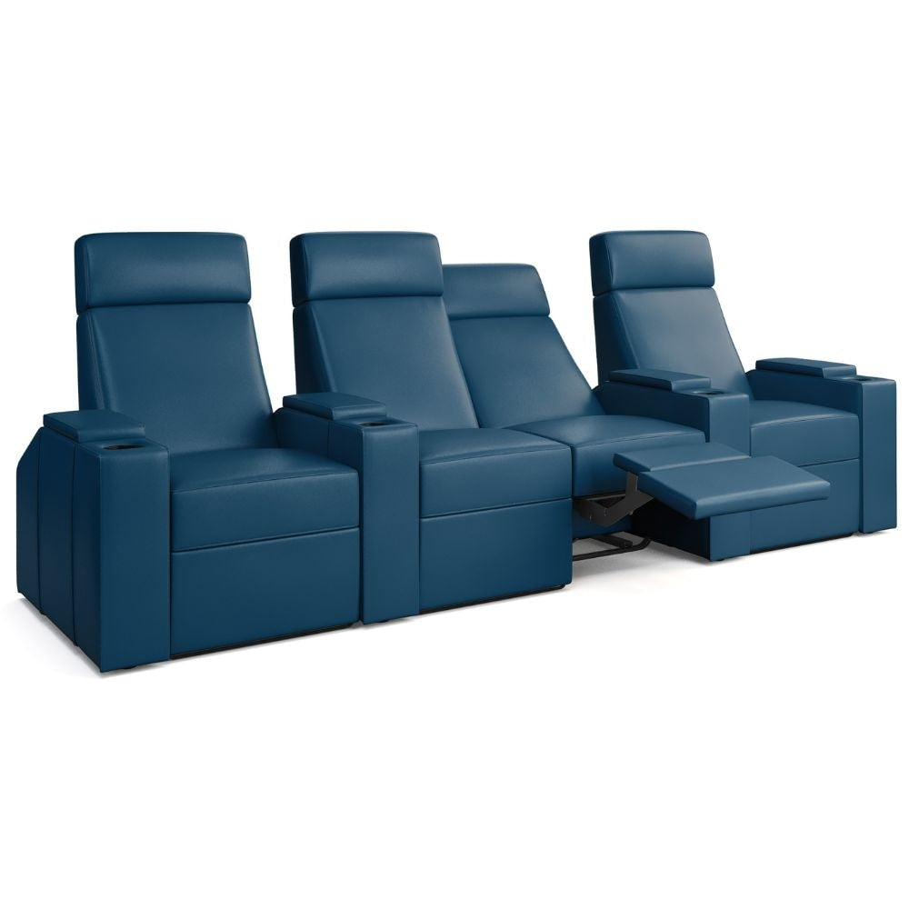 Moovia Berlin Essentials Single, Double, Triple or 4 Seat Cinema Chair in Madras Leather 23