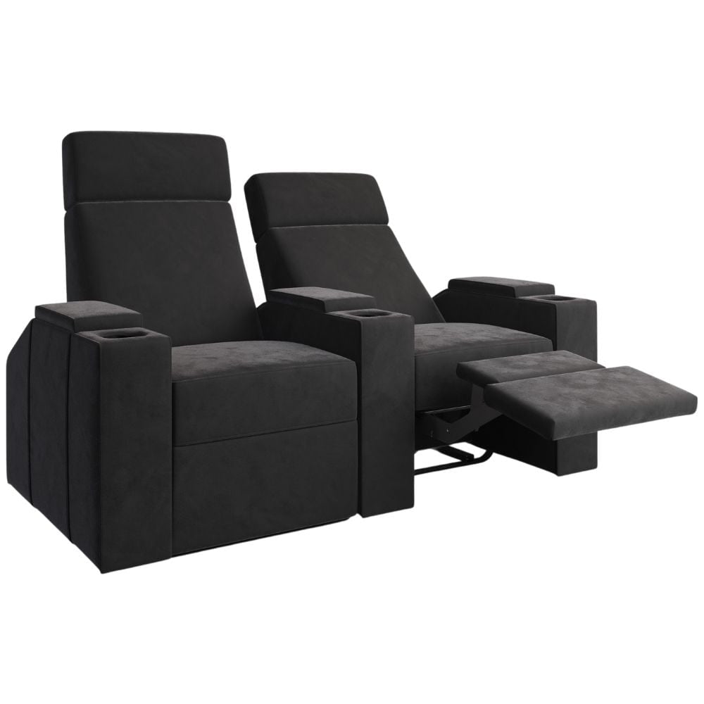 Moovia Berlin Essentials Single, Double, Triple or 4 Seat Cinema Chair in Madras Leather 30