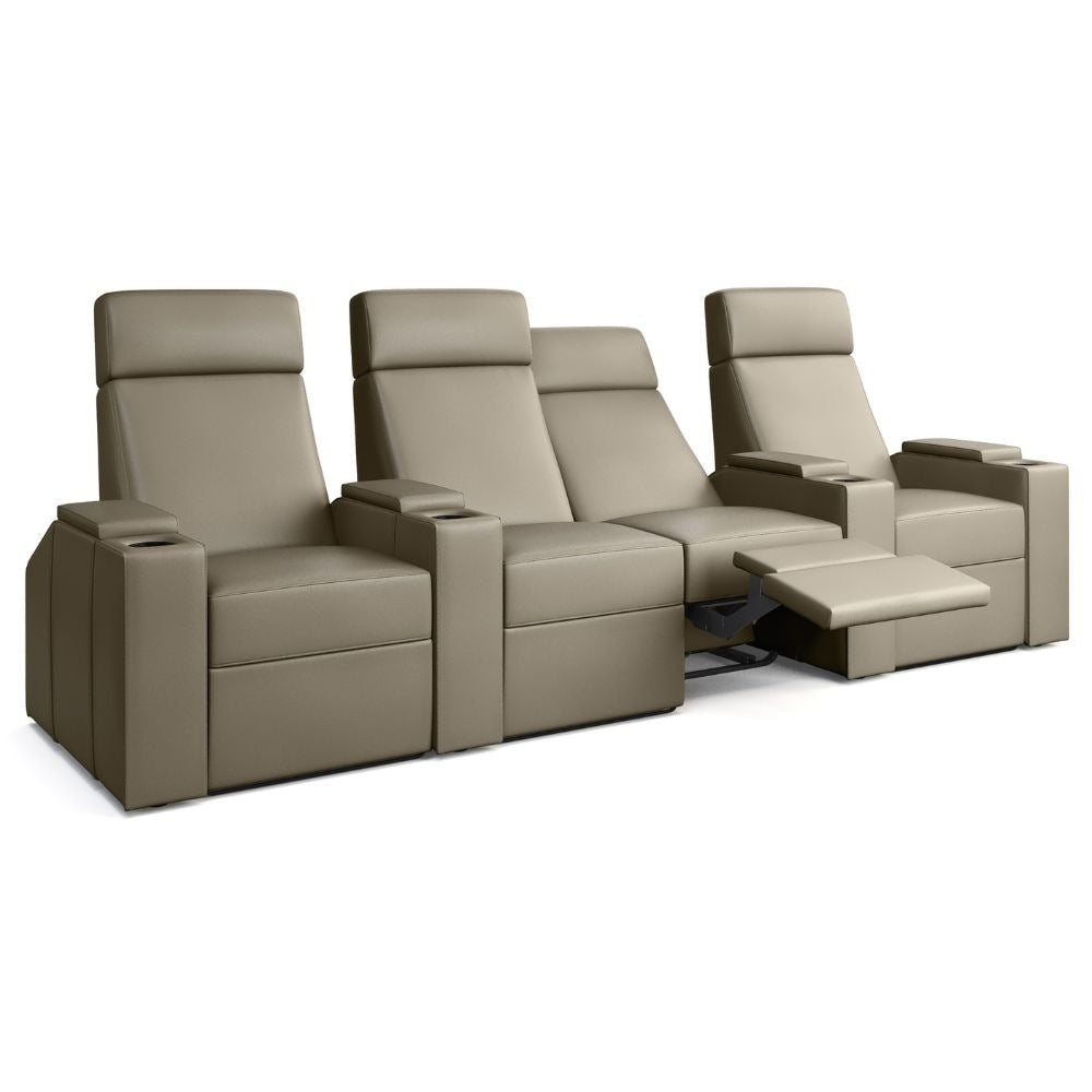 Moovia Berlin Essentials Single, Double, Triple or 4 Seat Cinema Chair in Madras Leather 4