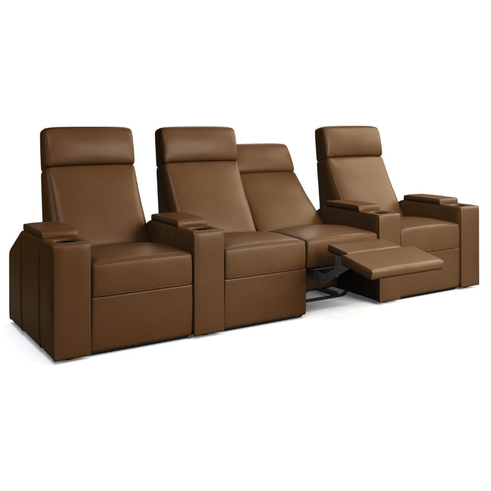 Moovia Berlin Essentials Single, Double, Triple or 4 Seat Cinema Chair in Madras Leather 41
