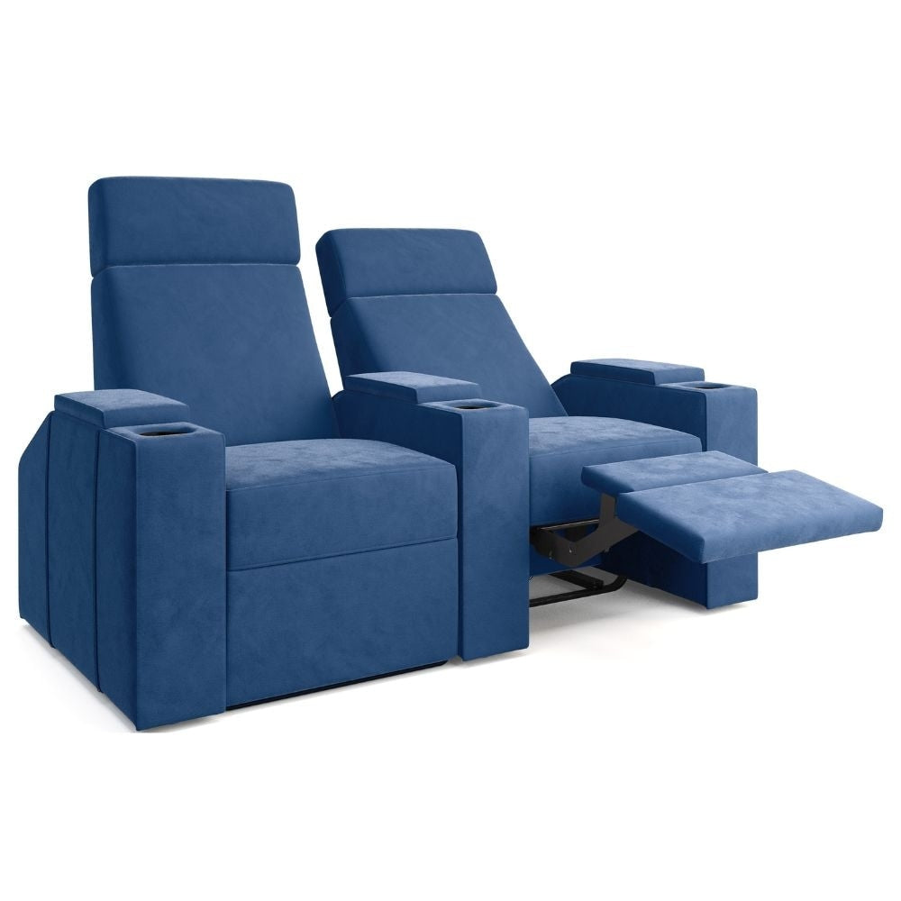 Moovia Berlin Essentials Single, Double, Triple or 4 Seat Cinema Chair in Madras Leather 45