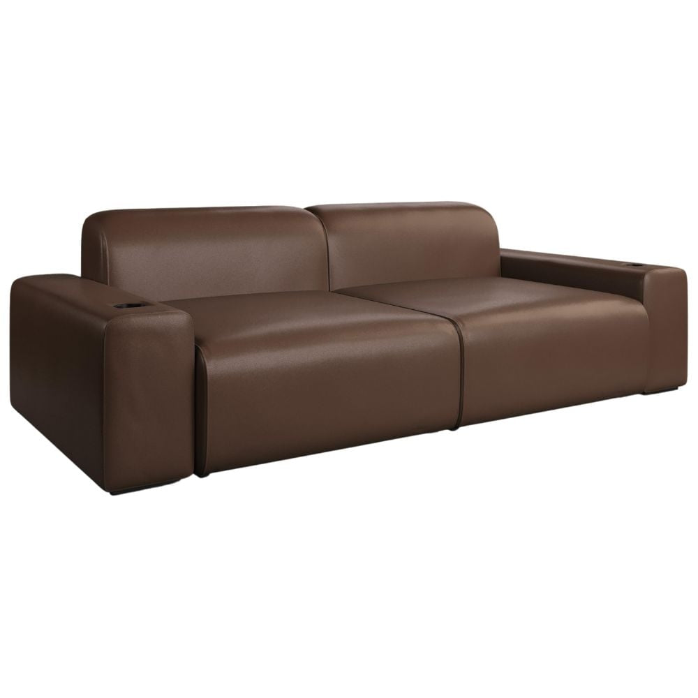 Moovia Budapest Essentials 2 or 4 Seat Cinema Sofa with Middle Arm in Dekoma Sorono Velvet 77