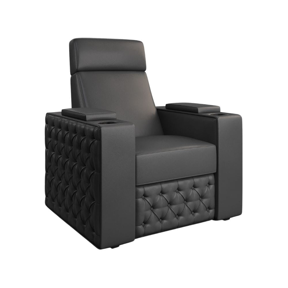Moovia Chesterfield Essentials 2 or 4 Seat Cinema Chair with Love Seat in Dekoma Sorono Velvet 62