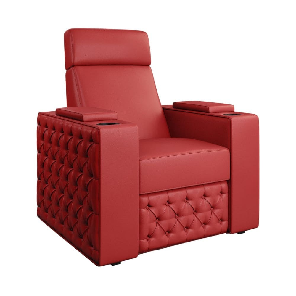 Moovia Chesterfield Essentials Single, Double, Triple or 4 Seat Cinema Chair in Dekoma Sorono Velvet 1