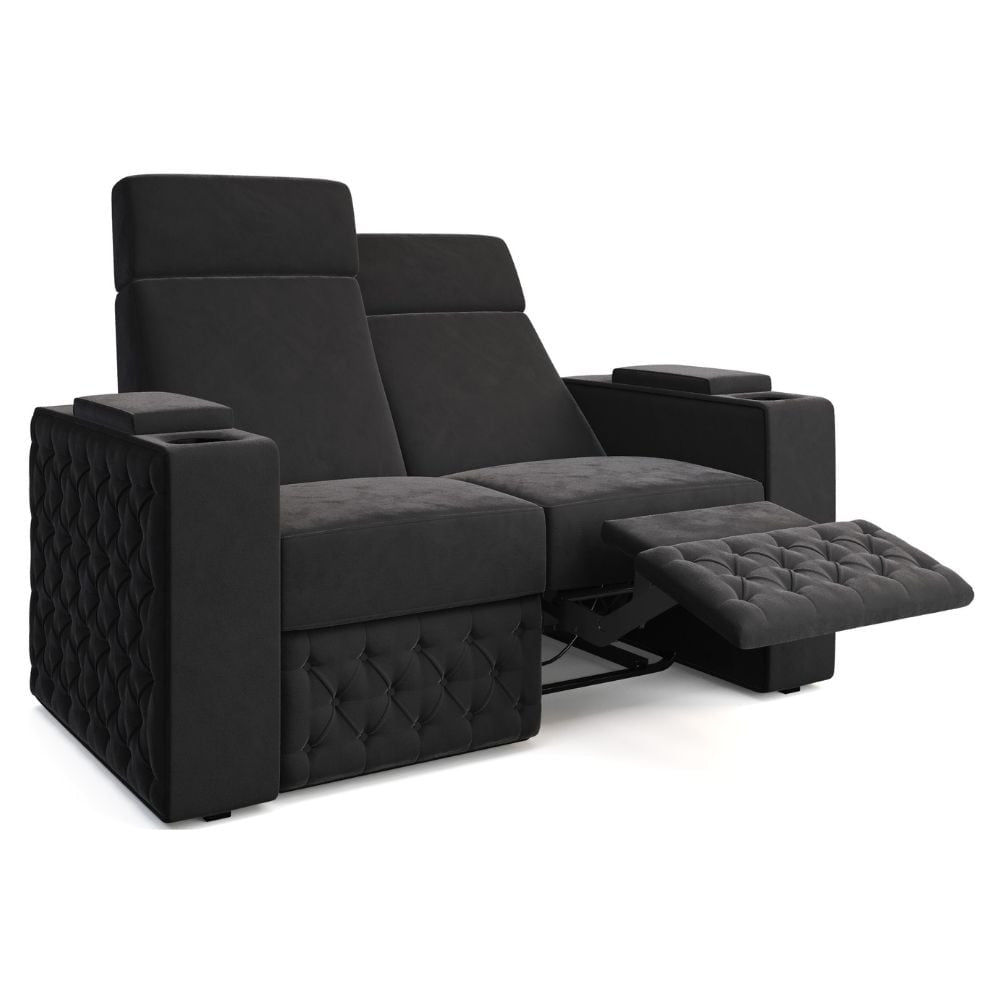 Moovia Chesterfield Essentials Single, Double, Triple or 4 Seat Cinema Chair in Dekoma Sorono Velvet 29