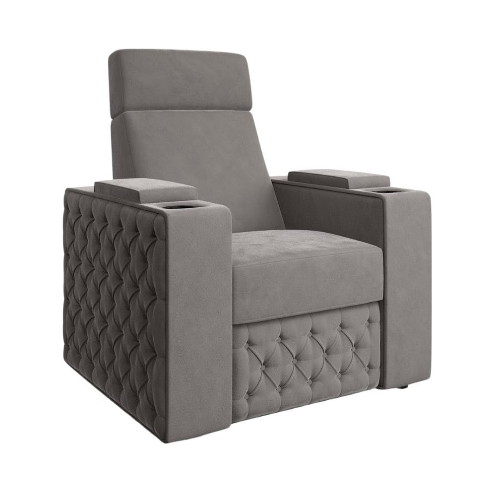Moovia Chesterfield Essentials Single, Double, Triple or 4 Seat Cinema Chair in Dekoma Sorono Velvet 49