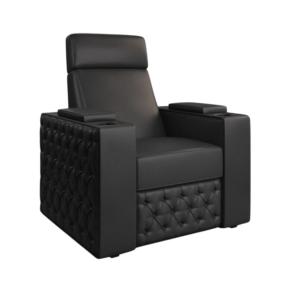 Moovia Chesterfield Essentials Single, Double, Triple or 4 Seat Cinema Chair in Dekoma Sorono Velvet 91