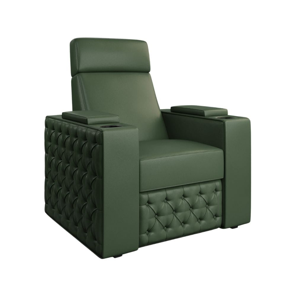 Moovia Chesterfield Essentials Single, Double, Triple or 4 Seat Cinema Chair in Madras Leather 119