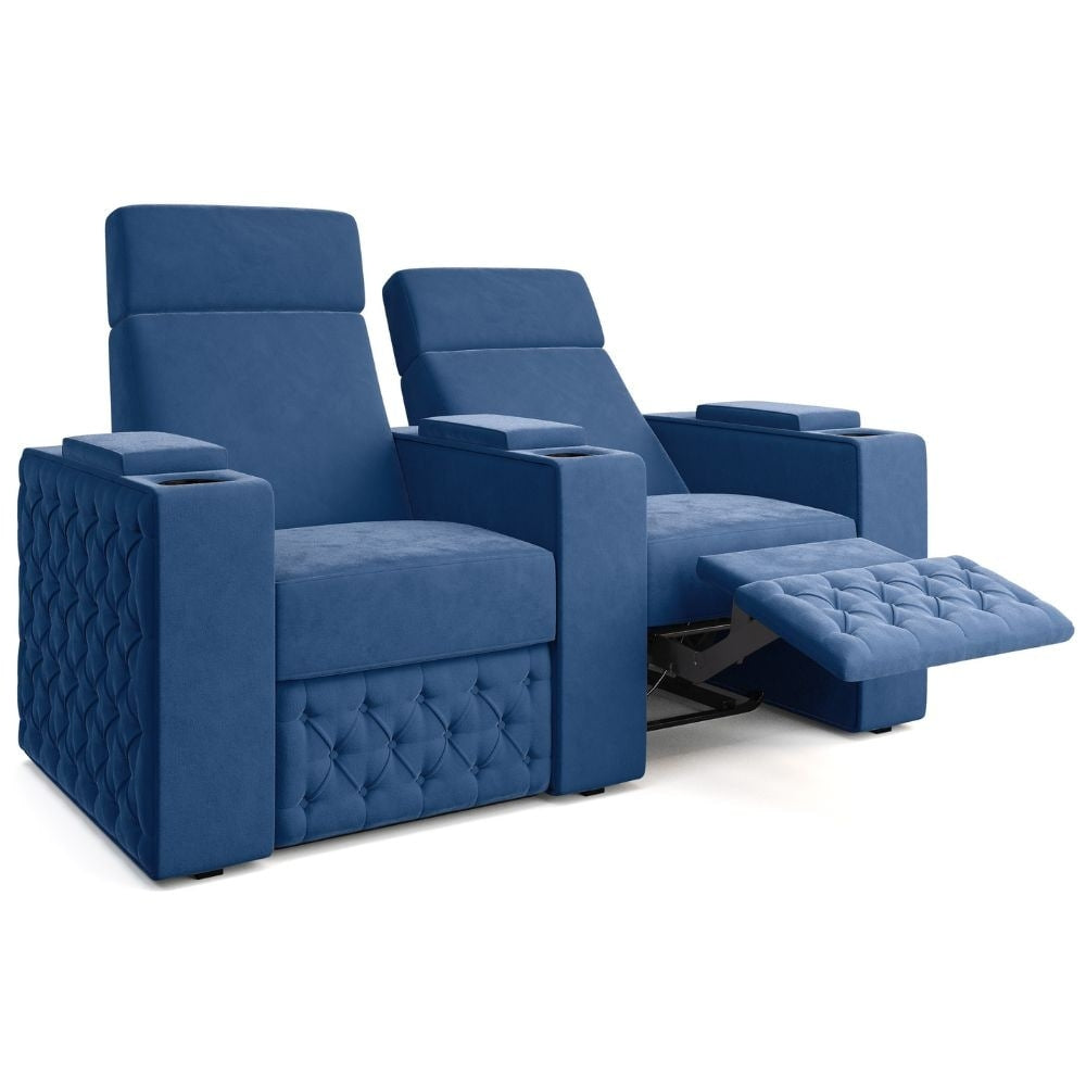 Moovia Chesterfield Essentials Single, Double, Triple or 4 Seat Cinema Chair in Madras Leather 43