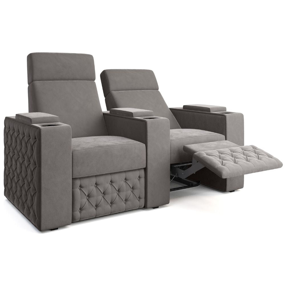 Moovia Chesterfield Essentials Single, Double, Triple or 4 Seat Cinema Chair in Madras Leather 49