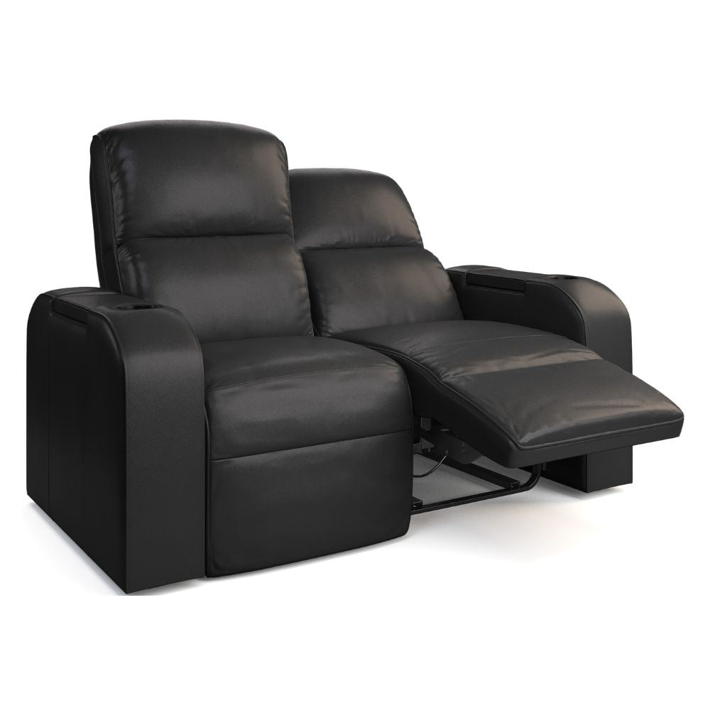 Moovia Dallas Essentials 2 or 4 Seat Cinema Chair with Love Seat in Dekoma Sorono Velvet 100