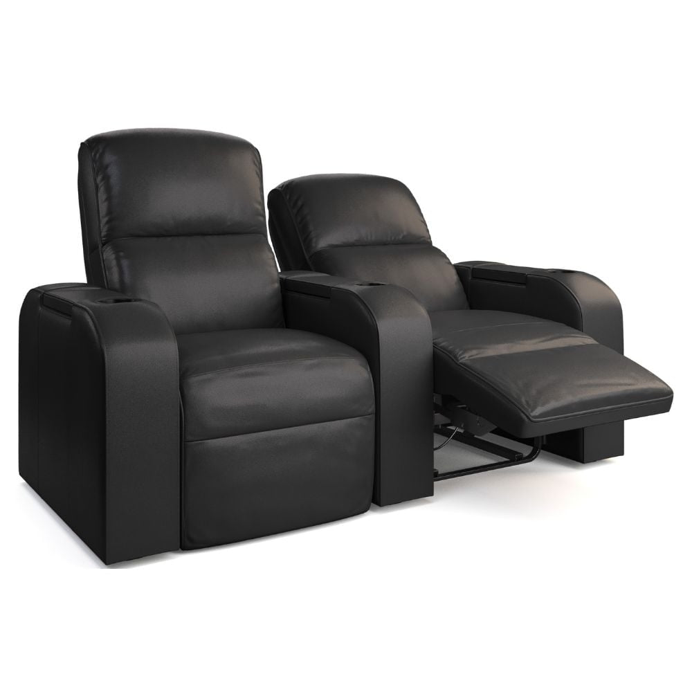 Moovia Dallas Essentials 2 or 4 Seat Cinema Chair with Love Seat in Dekoma Sorono Velvet 101